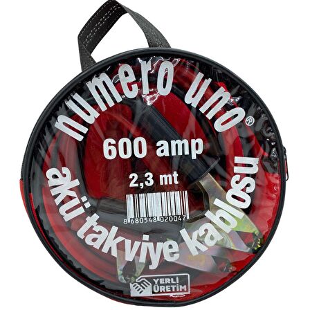 600 Amper Akü Takviye Kablosu Taşıma Çantalı 2.3 Metre