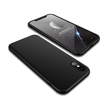 Smcase iPhone X Kılıf 360 Full Korumalı Kapak