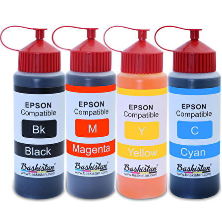 Epson Claria ve L Serisi Yazıcılara uyumlu 4x1000 ml Mürekkep Seti