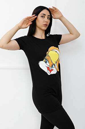 Bunny Baskılı Tshirt Siyah - 310.623.