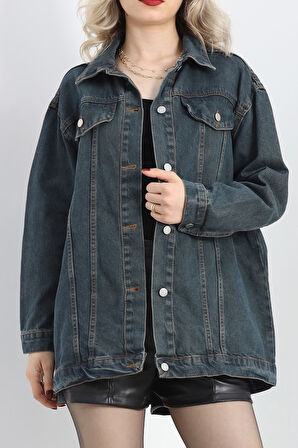 Denim Kot Ceket Mavitint1 - 20817.1778.