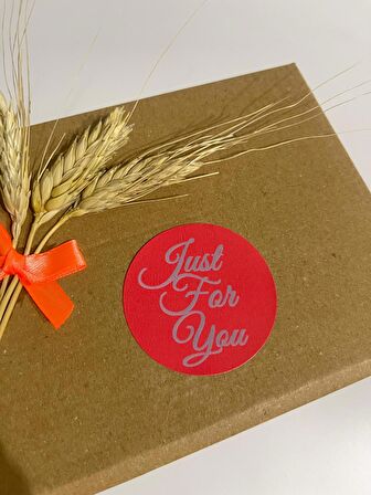 Just For You Yuvarlak Yapışkanlı Etiket 5x5 cm 100 adet