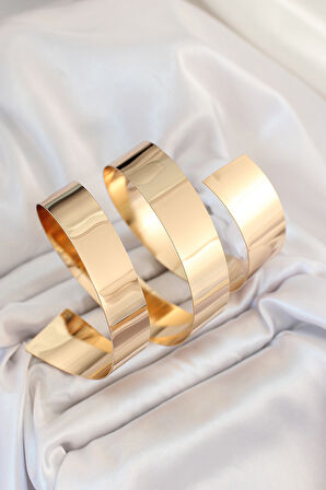 Pirinç Sarmal Gold Renk Kadın Pazu Bileklik