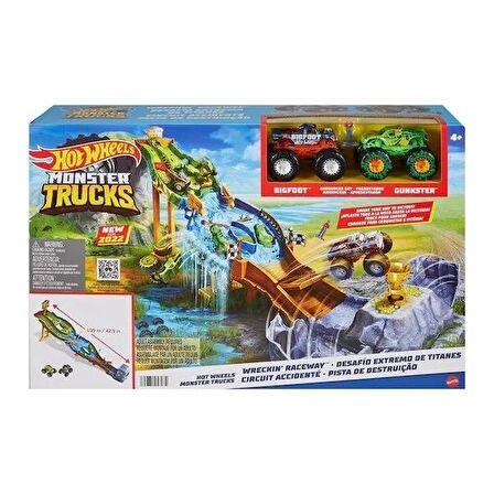 Hot Wheels Monster Trucks Heyecanlı Yarışlar Oyun Seti / Hot Wheels