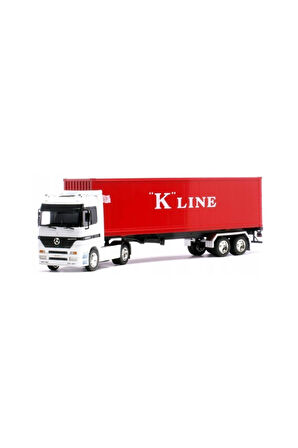 1:32 Welly Mercedes Benz Actros K-line Model Tır Oyuncak Model Diecast Mercedes Tır
