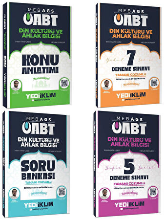 Yediiklim MEB AGS ÖABT Din Kültürü ve Ahlak Bilgisi Konu+Soru+7 Deneme+5 Deneme