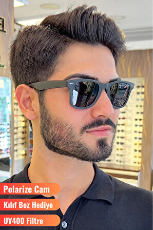 101 C3 Black/Black Olivier Philippe Polarize Güneş Gözlüğü