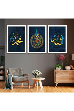 GÜMÜŞ AYNALI PLEKSİ ÇERÇEVELİ MODERN GRİ BEYAZ PEMBE RENKLİ ÇİÇEK DESENLİ ÇİZİM TABLO