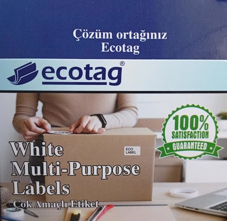 ecotag 101*54 mm dymo muadili etiket 