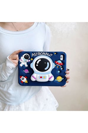 İpad 7. 8. 9. Nesil 10.2 Uyumlu Çocuk Tablet Kılıfı Standlı Taşıma Askılı Darbe Önleyici Silikon