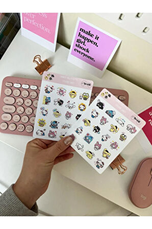 Sanrio Hello Kitty Sticker Seti Scrapbook Ajanda Journal Bullet Planner Telefon