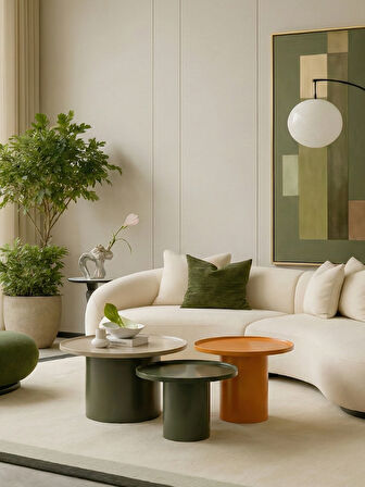 Milano Orta Sehpa Set