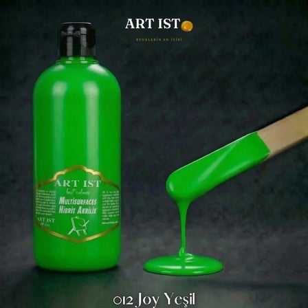 ART IST Multisurfaces Su Bazlı Akrilik Boya 500 ml - 012 Joy Yeşil