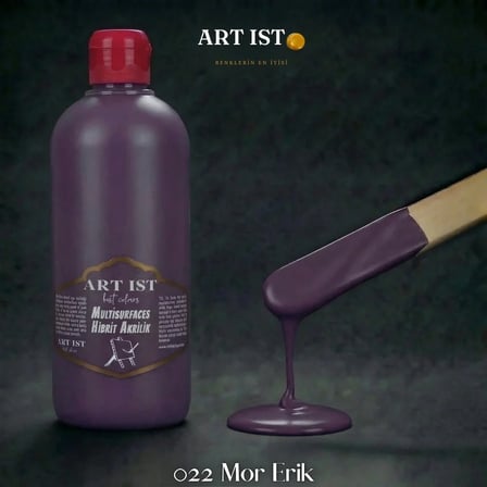 ART IST Multisurfaces Su Bazlı Akrilik Boya 500 ml - 022 Mor Erik