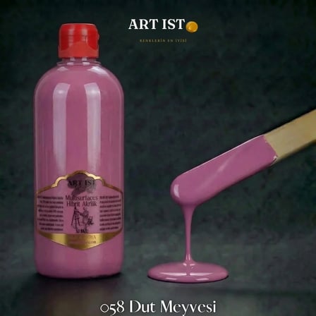 ART IST Multisurfaces Su Bazlı Akrilik Boya 500 ml - 058 Dut Meyvesi