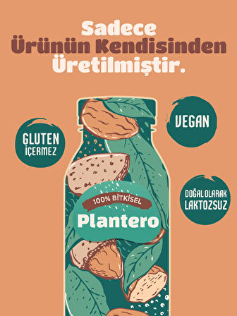 Plantero Badem Sütü Bazı Konsantre (250Gr, %100 Badem, Şekersiz)