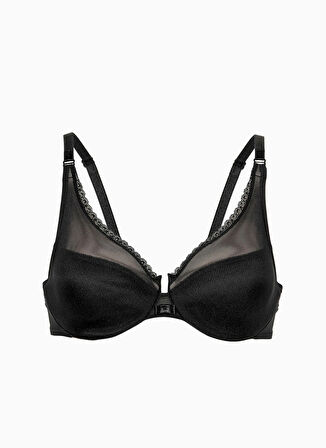 Wondergen Siyah Balenli Sütyen WG-2001