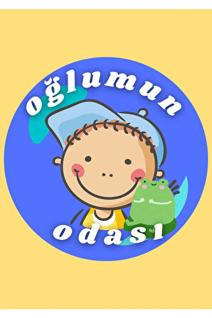 Çocuk Odası Tablo Ahşap Kapı Duvar Tablosu Nd-03