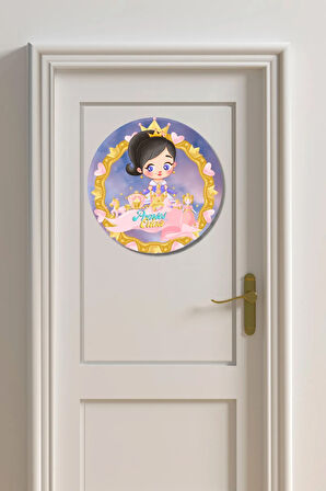 Çocuk Odası Tablo Ahşap Kapı Duvar Tablosu Nd-03