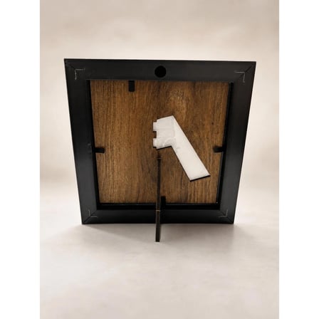 Dekoratif Çerçeve 10x10 cm - Ahşap Arkalıklı Masaüstü Sanat Çerçeve