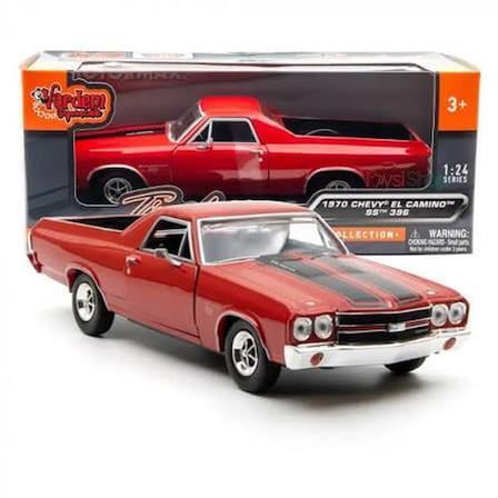 Motormax 1970 Chevy El Camino Ss 396 1:24 Diecast Model Araba - Kırmızı