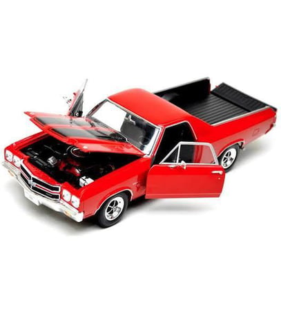Motormax 1970 Chevy El Camino Ss 396 1:24 Diecast Model Araba - Kırmızı