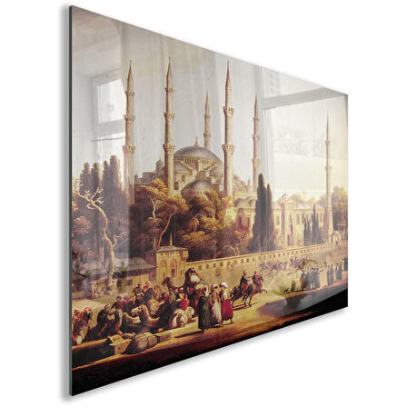 Klasik  Osmanlı Cam Tablo - Dikey Motif 02-010