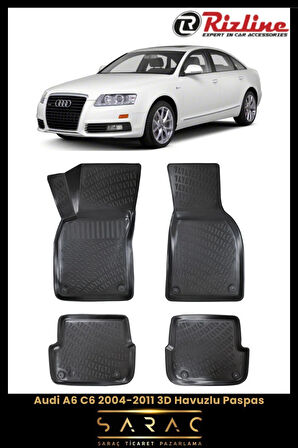 Rizline Audi A6 2010 Model 3D Havuzlu Paspas