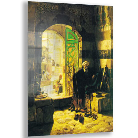 Klasik  Osmanlı Cam Tablo - Yatay Motif 02-016