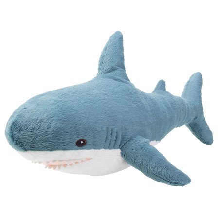 BLAHAJ mavi-beyaz 55 cm yumuşak oyuncak - 20540663 | IKEA