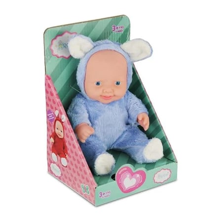 Global Gl100156 Sevimli Sesli Bebek Roza Tavşan Figürlü Mavi