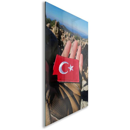 Asker - Polis Cam Tablo - Dikey Motif 02-009