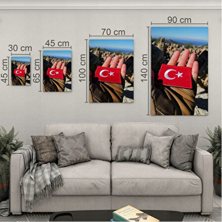 Asker - Polis Cam Tablo - Dikey Motif 02-009