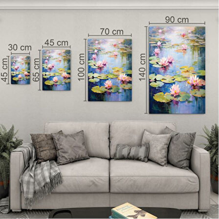 Sanatsal Cam Tablo - Empresyonizm - Dikey Motif 01-002