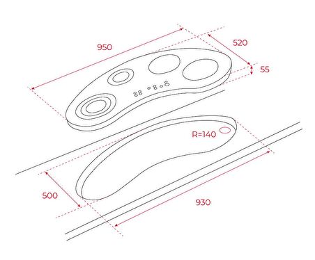 Teka IRC 9430 İndüksiyon Ankastre Ocak