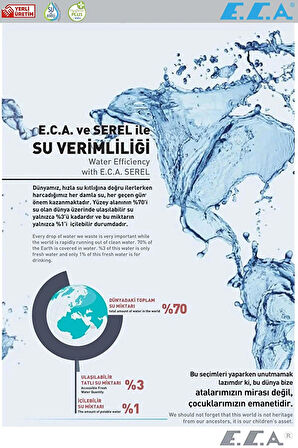 E.C.A Niobe Mutfak Eviye Bataryası Kuğu Model Mutfak Armatür E.c.a 102118098 20 Yıl Garantili