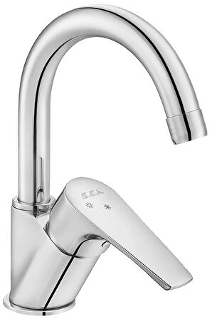 E.c.a Niobe Banyo Lavabo Bataryası Kuğu Daire Borulu Lavabo Bataryası 102188054