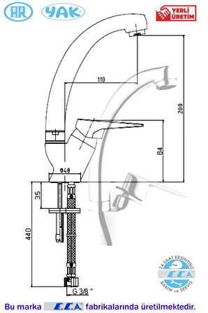 Ar-yak Ar Lucıa Lavabo Bataryası Kuğu Eca 102188124