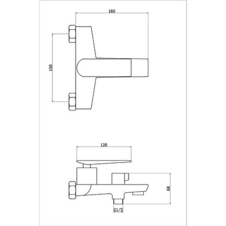 Fleko Banyo Bataryası Mustang 320 Krom