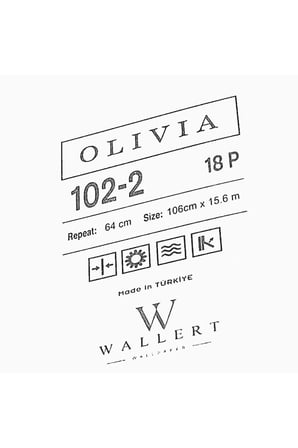 modern vinil duvar kağıdı 102-2 | wallert olivia, bej, kağıt taban taban + vinil kaplama - 16.5 m²