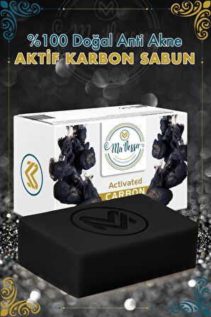 Ma'Vessa Doğal El Yapımı Aktif Karbon Sabun, Anti Akne 100 gr