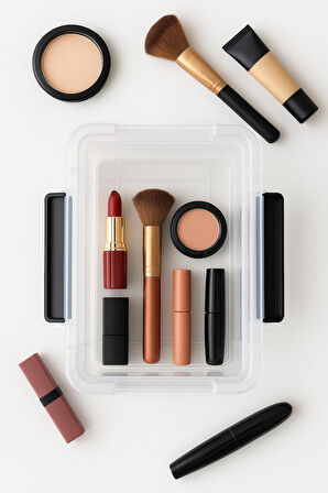 1,75 L Şeffaf Saklama Kutusu & Organizer Düzenleme Kutusu