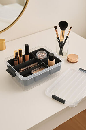 3,20 L Şeffaf Saklama Kutusu & Organizer Düzenleme Kutusu