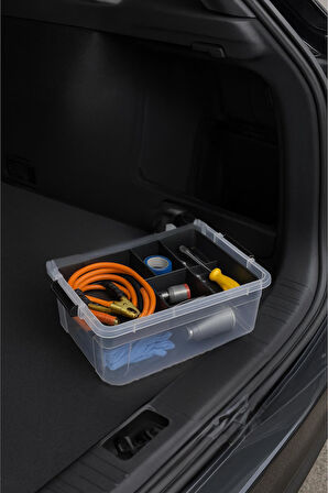 10,5 L Şeffaf Saklama Kutusu & Organizer Düzenleme Kutusu