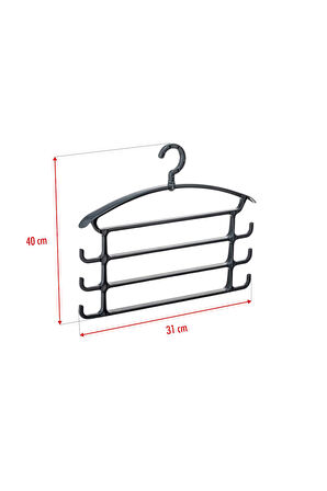 Füme Pantolon Askısı & Dolap Düzenleyici Askı