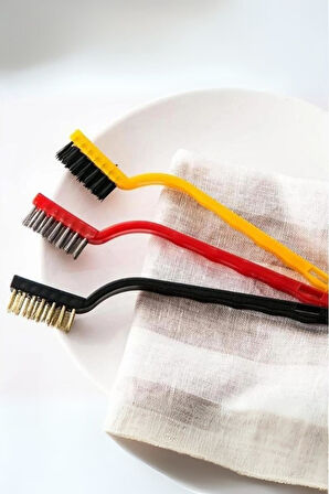 3'lü Tel Fırça Seti