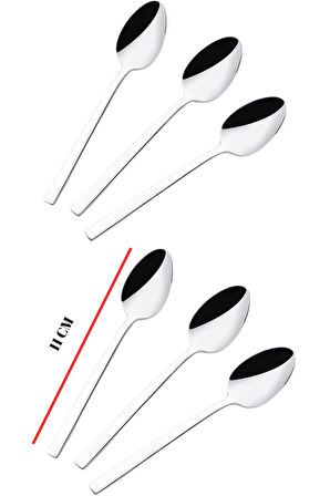 Paslanmaz Çelik 6’lı Çay Kaşığı Seti