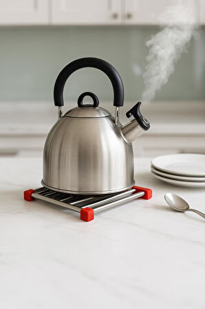 Paslanmaz Çelik Silikon Kenarlı Nihale 21 cm