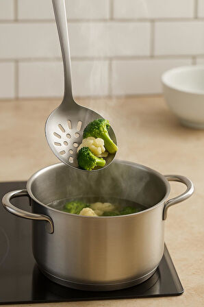 Paslanmaz Çelik Servis Kevgiri 26 cm