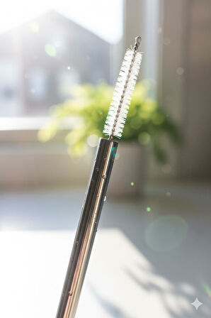 3’lü Paslanmaz Çelik Pipet Temizleme Fırçası Seti